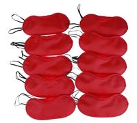 Silk Eye Mask 10Pcs Eye Cover Imitated Silk Sleep Mask Sleeping Padded Masks Shade Patch Women Men Blindfold Travel Sleepmasker(10 Eye mask-02)