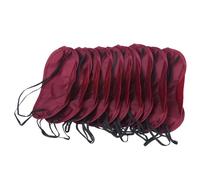 Silk Eye mask 10Pcs Eye Cover Imitated Silk Sleep Mask Sleeping Padded Masks Shade Patch Women Men Blindfold Travel Sleepmasker Silk Eye mask for Sleeping(Eyeshade-01)