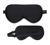 Silk Eye Mask 19MM Mulberry Silk Sleep Mask Sleeping Masks Silky Soft Blindfold Eyeshade Elastic Headband for Travel Naps Shift Work for Adult
