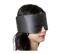 Silk Eye Mask 2pcs Mulberry Silk Sleeping Mask Eyepatch Blocking Light Eyemask Eyeshade Soft Padded Travel Aid for Sleep Patch for Sleep(Grey)