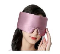 Silk Eye Mask 2pcs Mulberry Silk Sleeping Mask Eyepatch Blocking Light Eyemask Eyeshade Soft Padded Travel Aid for Sleep Patch for Sleep(Dark Pink)