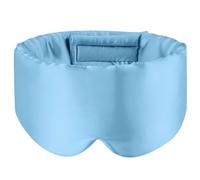 Silk Eye Mask 2pcs Mulberry Silk Sleeping Mask Eyepatch Blocking Light Eyemask Soft Padded Travel Aid for Sleep Patch for Sleep(Light Blue)