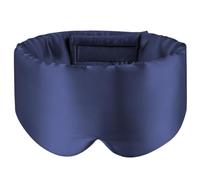 Silk Eye Mask 2pcs Mulberry Silk Sleeping Mask Eyepatch Blocking Light Eyemask Soft Padded Travel Aid for Sleep Patch for Sleep(Dark Blue)