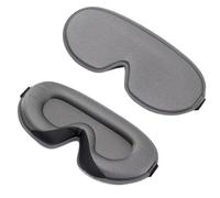 Silk Eye mask 3D Memory Foam Silk Sleep Mask Eye Patches for Eyes Travel Shade Cover Rest Relax Sleeping Blindfold Aid Silk Eye mask for Sleeping(A-Gray(Silk Mask))