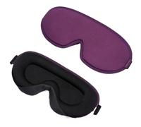 Silk Eye mask 3D Memory Foam Silk Sleep Mask Eye Patches for Eyes Travel Shade Cover Rest Relax Sleeping Blindfold Aid Silk Eye mask for Sleeping(A-Purple(Silk Mask))