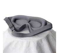 Silk Eye mask 3D Sleep Mask Blindfold Sleeping Aid Eye Soft Memory Foam Face Eyeshade Blockout Light Cover Patch for All Night Sleep(Gray)