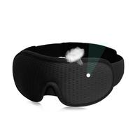 Silk Eye Mask 3D Sleeping Mask Eye for Soft Unisex Patches Comfort Face Eyeshade Breathable(Sleepng mask-Black)