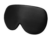 Silk Eye Mask 3pcs Mulberry Silk Sleep Mask Soft and Comfortable Eye Patches Blindfold Smooth Eyeshade Cover Patch for Sleep(Black)