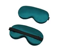 Silk Eye mask Eye Cover Imitated Silk Sleep Eye Mask Sleeping Padded Shade Patch Eyemask Blindfolds Portable Travel Eyepatch Travel Relax Rest(Dark Green)