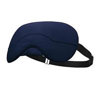 Silk Eye Mask for Sleeping, Light Blocking Sleeping Mask, Super Smooth Sleep Masks for Men & Women with Adjustable Straps, Eye Masks - Navy Blue