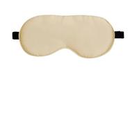 Silk Eye Mask Natural 19 Mulberry Silk Sleep Eye Mask Sleeping Smooth Soft Eye Sleep Shade Cover with Elastic Adjustable Strap Blindfold Suitable For Nighttime, Travelling, Napping, Medit(Gold with Ba