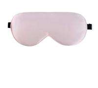Silk Eye Mask Natural 19 Mulberry Silk Sleep Eye Mask Sleeping Smooth Soft Shade Cover with Elastic Adjustable Strap Blindfold for Sleeping(Pink with Bag)
