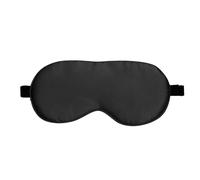 Silk Eye Mask Natural 19 Mulberry Silk Sleep Eye Mask Sleeping Smooth Soft Shade Cover with Elastic Adjustable Strap Blindfold for Sleeping(Black)