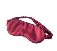 Silk Eye mask Natural Silk Sleeping Eye Mask Shade Patch Breathable Eyeshade Bandage on Eyes for for All Night Sleep(Red)