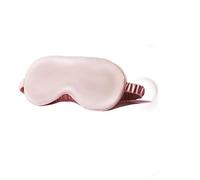 Silk Eye mask Natural Silk Sleeping Eye Mask Shade Patch Breathable Eyeshade Bandage On Eyes for for All Night Sleep(Pink)