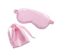 Silk Eye Mask Pure Silk Double-Side Shading EyeShade Sleeping Eye Mask Cover Eyepatch Blindfolds Eyeshade Health Sleep Shield Light(with A Bag-02)