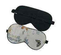Silk Eye mask Pure Silk Sleep Eye Mask Floral Printed Cover Shade Super Smooth Blindfold Travel Relax Aid Adjustable Multicolor Silk Eye mask for Sleeping(NO.11)