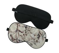 Silk Eye mask Pure Silk Sleep Eye Mask Floral Printed Cover Shade Super Smooth Blindfold Travel Relax Aid Adjustable Multicolor Silk Eye mask for Sleeping(NO.7)