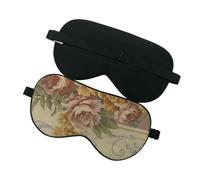 Silk Eye Mask Pure Silk Sleep Eye Mask Floral Printed Silk Eye Cover Shade Super Smooth Blindfold Travel Relax Aid Adjustable Multicolor(NO.5)