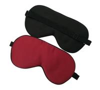 Silk Eye Mask Pure Silk Sleep Eye Mask Grade Cover Shade Soft Blindfold Travel Relax Aid Adjustable(Wine red)