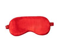 Silk Eye Mask Silk Ruffle Sleep Eye Mask Soft Sleeping Eye Covers Multicolor Night Dream Blackout Eye Patches for Woman Man to Sleep Better(Red-B)