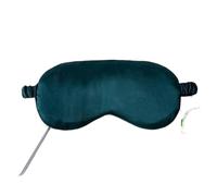 Silk Eye Mask Silk Ruffle Sleep Eye Mask Soft Sleeping Eye Covers Multicolor Night Dream Blackout Eye Patches for Woman Man to Sleep Better(Green-B)