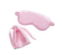 Silk Eye Mask Silk Sleeping Eye Mask with Carrying Pouch Bag Travel Sleep Eyeshade for Women Man Nap Cover Comfortable Eye Patch Help Rest(No.4pink)