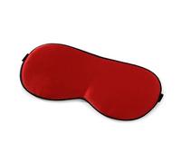 Silk Eye Mask Sleep Mask Natural Mulberry Silk Soft Blindfold Sleeping Eye for Traveling Home Aid Health Eyeshade Eyes Cover(Red)
