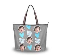 silk fabric zippered bags and totes convenient Customized picture on handbags for women under (senario) Size15.7 x 11.4 Gray Grey Solid Color Pure Plain