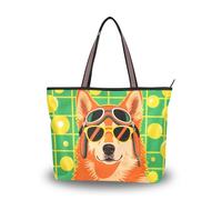 silk fabric zippered bags and totes trendy satchel handbags for women for Prom Engagement Cocktail Party Wedding (Green Checkered Cool Siberian Husky) L
