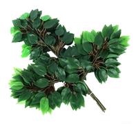 Silk Ficus Branches 50cm Long Detailed Vein Texture Artificial Leaves(B)