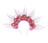 Silk Floral Headband Beautiful Flower Hairband Accessory Lovely Flower Embellished Hair Decoration Headband