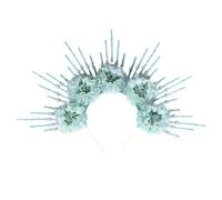 スイムリー Silk Flower Headband Hairpiece Colorful Flower Headpiece Chinese Styles Headband Charm with Beautiful Flowers, as described, as described