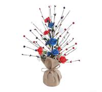 Silk Flower Patriotic Ornament for 4th July Party(C)