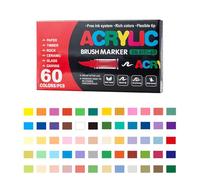Silk Flower Spray Stellaya Acrylic Markers For Coloring Books Stellaya Straight Liquid Acrylic Marker Paint Markers Set For Adult Coloring Paint Pens Tip 2ML (E, 26X14. 7X4cm)