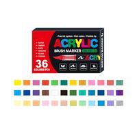 Silk Flower Spray Stellaya Acrylic Markers For Coloring Books Stellaya Straight Liquid Acrylic Marker Paint Markers Set For Adult Coloring Paint Pens Tip 2ML (C, 23X14X2. 7cm)