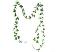 Silk Flower Vine 230cm Red White Purple Sunset Red(White)