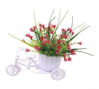 Silk Flowers, 1 Set Artificial Floral Arrangement DIY Assembly Long-lasting Decor Elegant Display for Wedding Photography Home(E)
