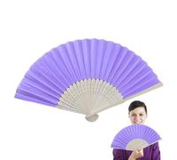 Silk Folding Hand Fans - Pure Pai Fan Blank Calligraphy Painting Fan | Foldable DIY Wood Handheld Fans Wedding Fans Chinese Japanese Vintage Wooden Silk Fans