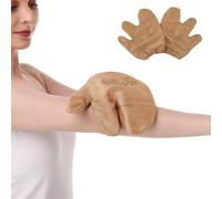 Silk Garshana Ayurvedic Massage Gloves - Electro Static Lymph Circulation Boost - 100% Natural Dry Skin Brushing and Exfoliation and Excess Fat Treatment - Mitt Style 1 Pair