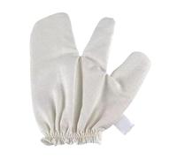 Silk Gloves - Raw Silk Body Scrub Mittens, Bath Massage Gloves with Secure Elastic Fit, Skin Smoothing Spa Care Tool for Shower Home Use for Men and Women
