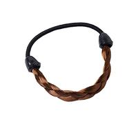 Silk Hair Ties Hair Accessory Synthetic Realistic Ponytail Wig Wig Elastic Rubber Holder Care Rubber Bands (D, One Size)