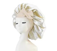 Silk Hat, 36 x 36 cm, Breathable Hair Cap, Soft Headband, Smooth Satin, Adjustable Sleep Cap, Headwear, Night Hair Care, Protection Headband, Turban for Women and Men (31#)