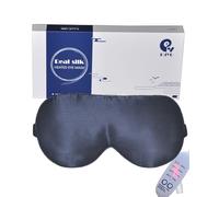 Silk Heated Eye Mask, PJYU Hot Eye Compress for Dry Eyes, Puffy Eyes, Blepharitis Treatment, Relieve Eye Strain, Styes Eye, MGD and Dry Eye Syndrome (Navy Blue)