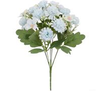 Silk Hydrangea Bloom 32cm Adjustable Leaves Decor(B)