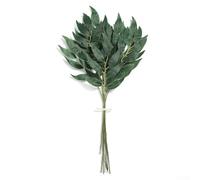 Silk Leaves for Decorative Purposes in Various Rooms, Long Lasting and Designed to Look Like Real Greenery Without Care (dark 7)