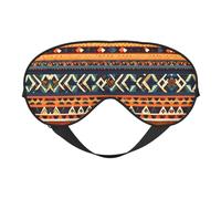 Silk Like African National Patterns Print Soft Sleep Eye Mask Comfortable Blindfold Adjustable Eye mask for Sleep