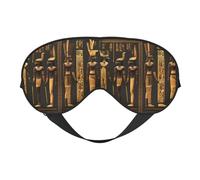 Silk Like Ancient Egyptian Hieroglyph Print Soft Sleep Eye Mask Comfortable Blindfold Adjustable Eye mask for Sleep