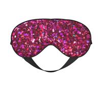 Silk Like Glitter Pattern Print Soft Sleep Eye Mask Comfortable Blindfold Adjustable Eye mask for Sleep