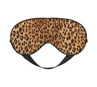 Silk Like Leopard Print Print Soft Sleep Eye Mask Comfortable Blindfold Adjustable Eye mask for Sleep